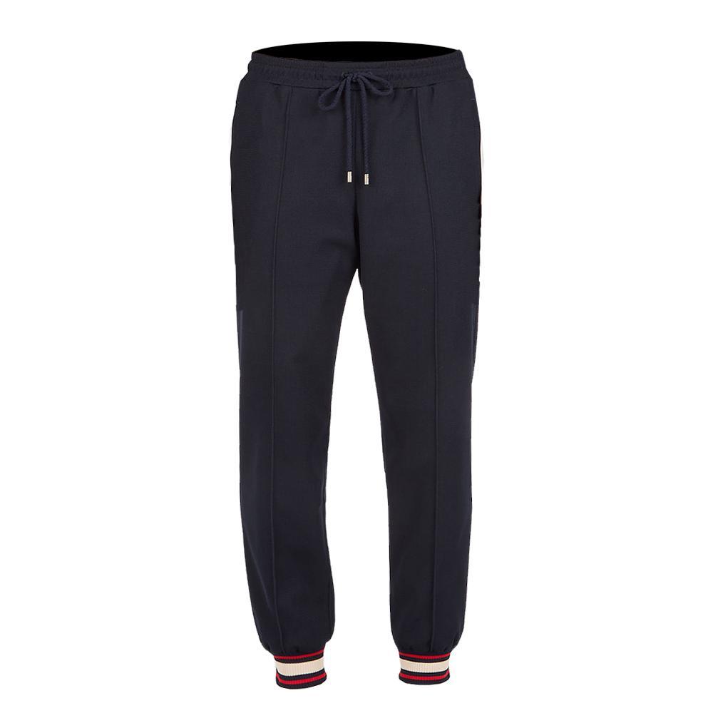 GUCCI/古驰男秋冬裤子男士运动休闲裤729500男子男装舒适户外黑色