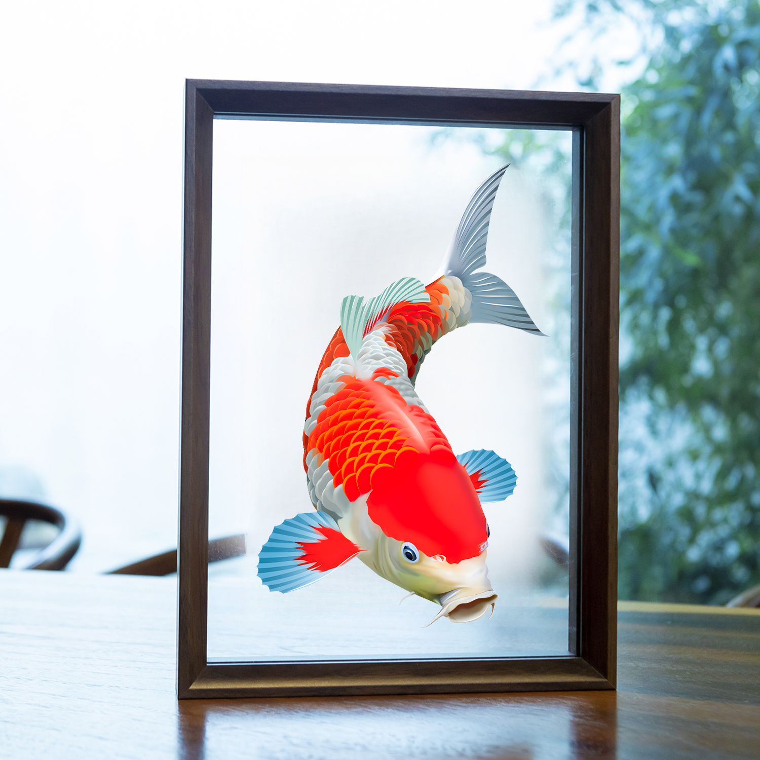 《好运锦鲤》喜庆手工艺品创意桌摆礼品办公室客厅摆件家居装饰品