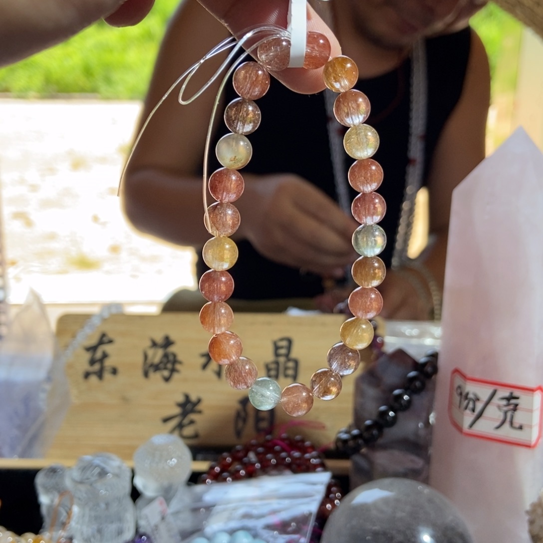 水晶手串未镶嵌天然水晶 单圈