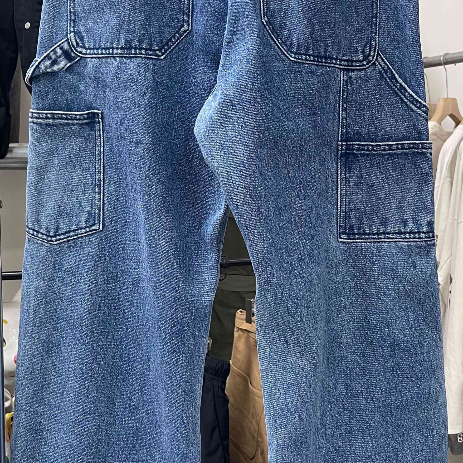 【临时系列】刺绣蓝牛仔裤