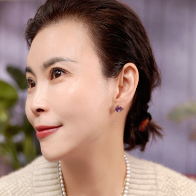 非金属仿水晶耳饰 紫水晶意工顶奢耳钉耳环S28P235658-29ZB235658