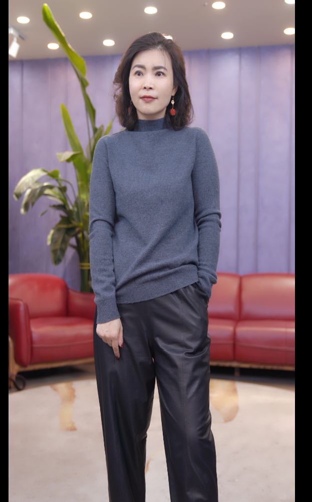 新款长袖纯色羊毛半高领打底衫百搭上衣S26YA117-50