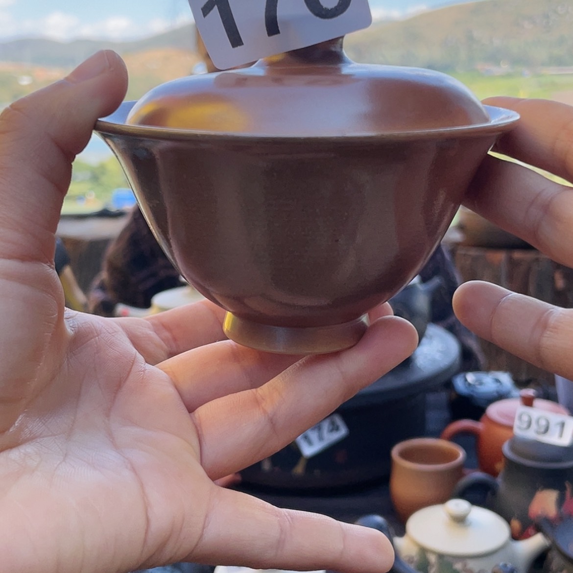 【闪购商品】陶瓷罐176盖碗