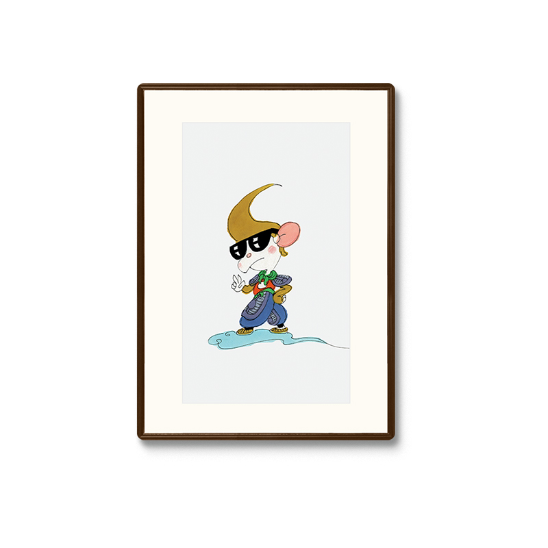 蔡志忠【孙悟空】手工丝网版画 玄关装饰画 客厅背景墙挂画 