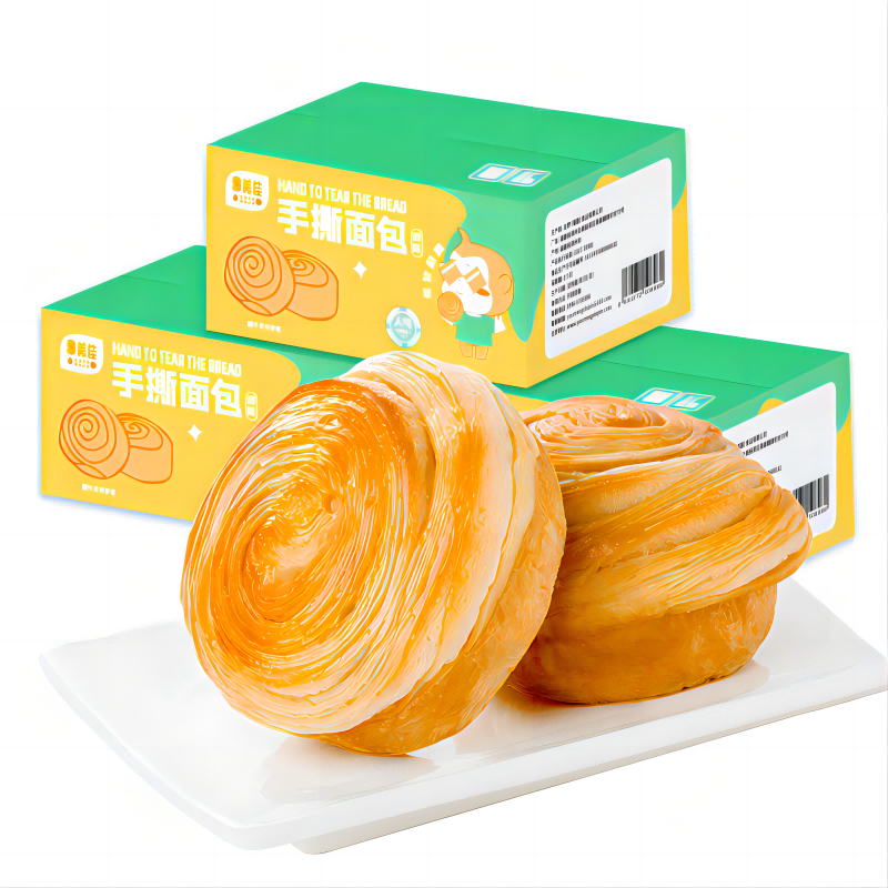易美佳手撕面包400g*3箱 营养松软美味早餐面包点心糕点 