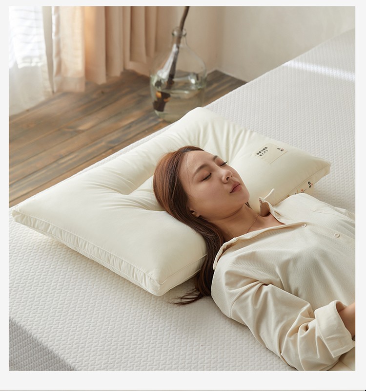 长绒棉全棉枕芯 底枕 高枕 中枕 透气家用学生单人防螨柔软枕芯