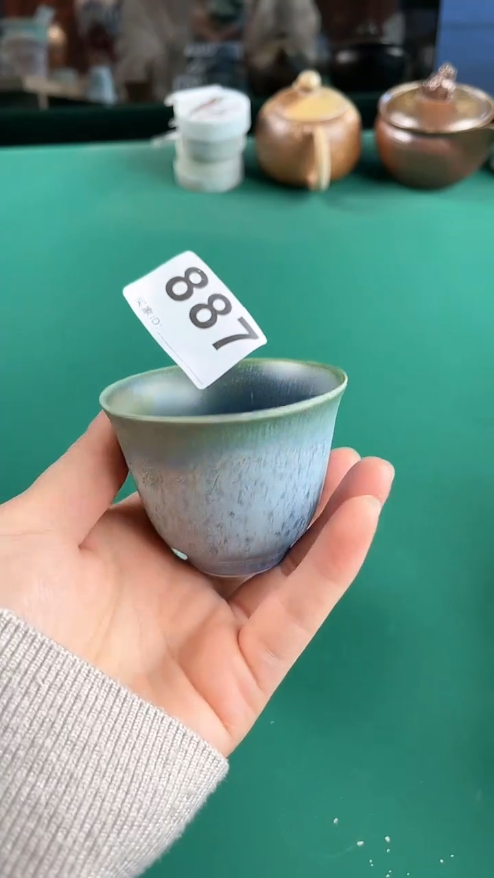 【闪购商品】原矿高温窑变茶杯887