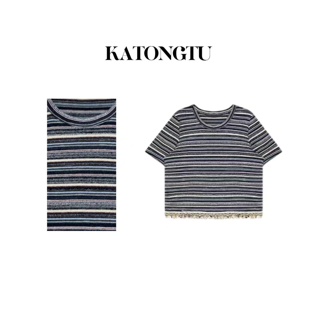 KATONGTU【小海螺】夏季新款时尚百搭休闲短袖T恤    SF6300YN