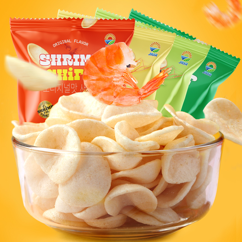 JIUR/九日 九日芥末味原味鲜虾片68g组合装