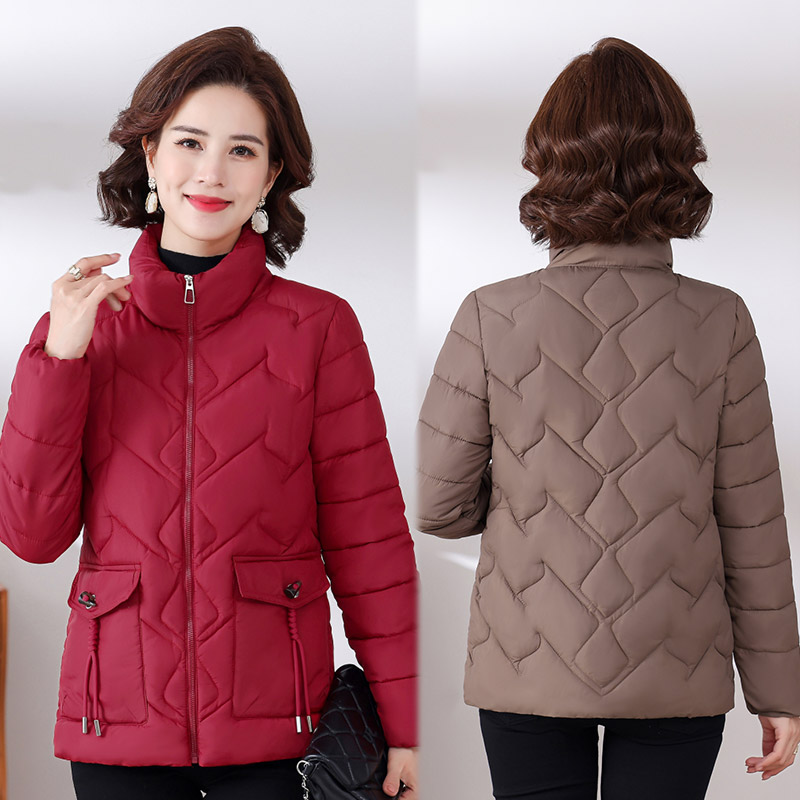 短款棉衣女装冬季新款中年妈妈装母亲衣裳加厚冬装小棉袄棉服外套