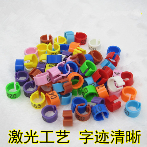 鸽子脚环鸽子用品肉鸽记号环信鸽塑料卡数字识别环电子环定做8mm 