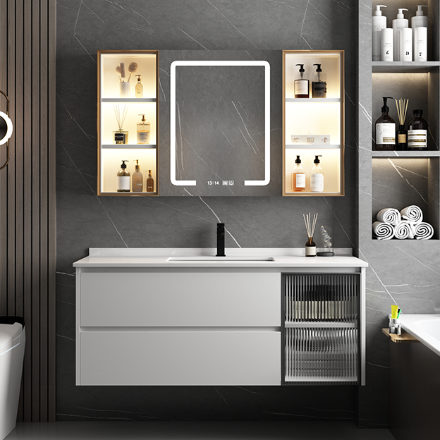 【洐栋实木】陶瓷一体盆浴室柜洗手洗脸盆柜盆柜家用卫生间