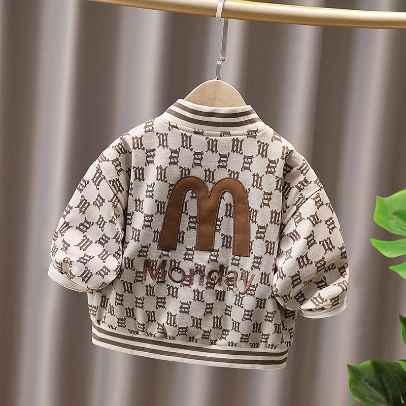 春秋款男童小童洋气休闲儿童男宝宝帅气韩版长袖帅气时尚外套外穿