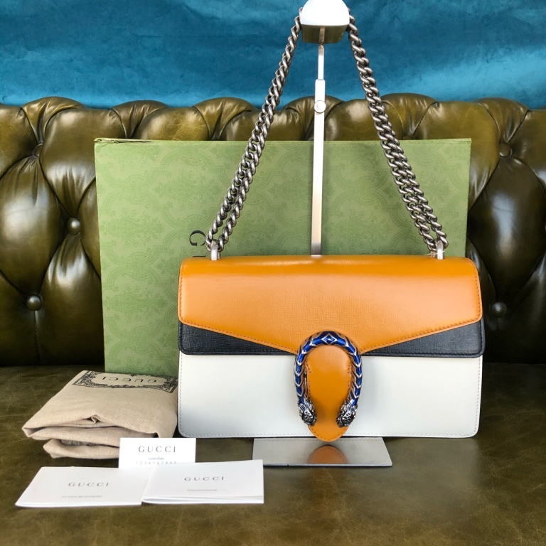 95新 GUCCI/古驰 安洁利严选 GUCCI酒神链条单肩包 WHZ411361