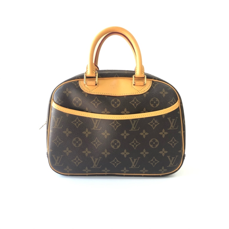 95新 LV 安洁利严选 换配皮 LV老花珍妮手提包  WH411012