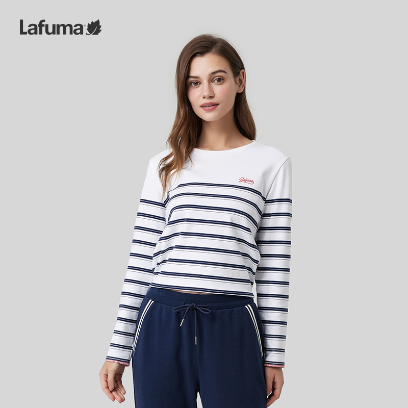 Lafuma乐飞叶户外上衣24新款秋冬季纯棉圆领长袖卫衣女LFTS3CL86