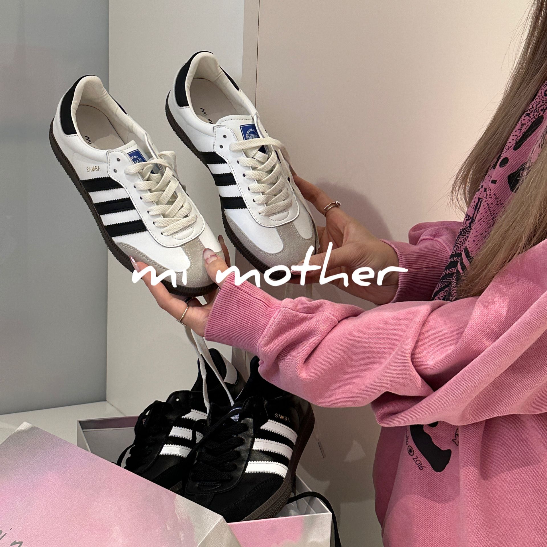 【咪妈家】真皮 开春新货 线条德迅鞋 百搭休闲 通勤平底运动