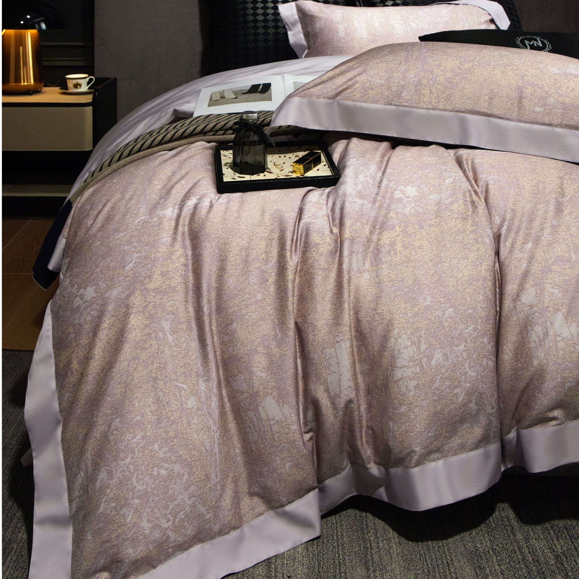 【贤公子家居】MN/慕奈 静享林间-法式轻奢天丝棉印花磨毛四件套