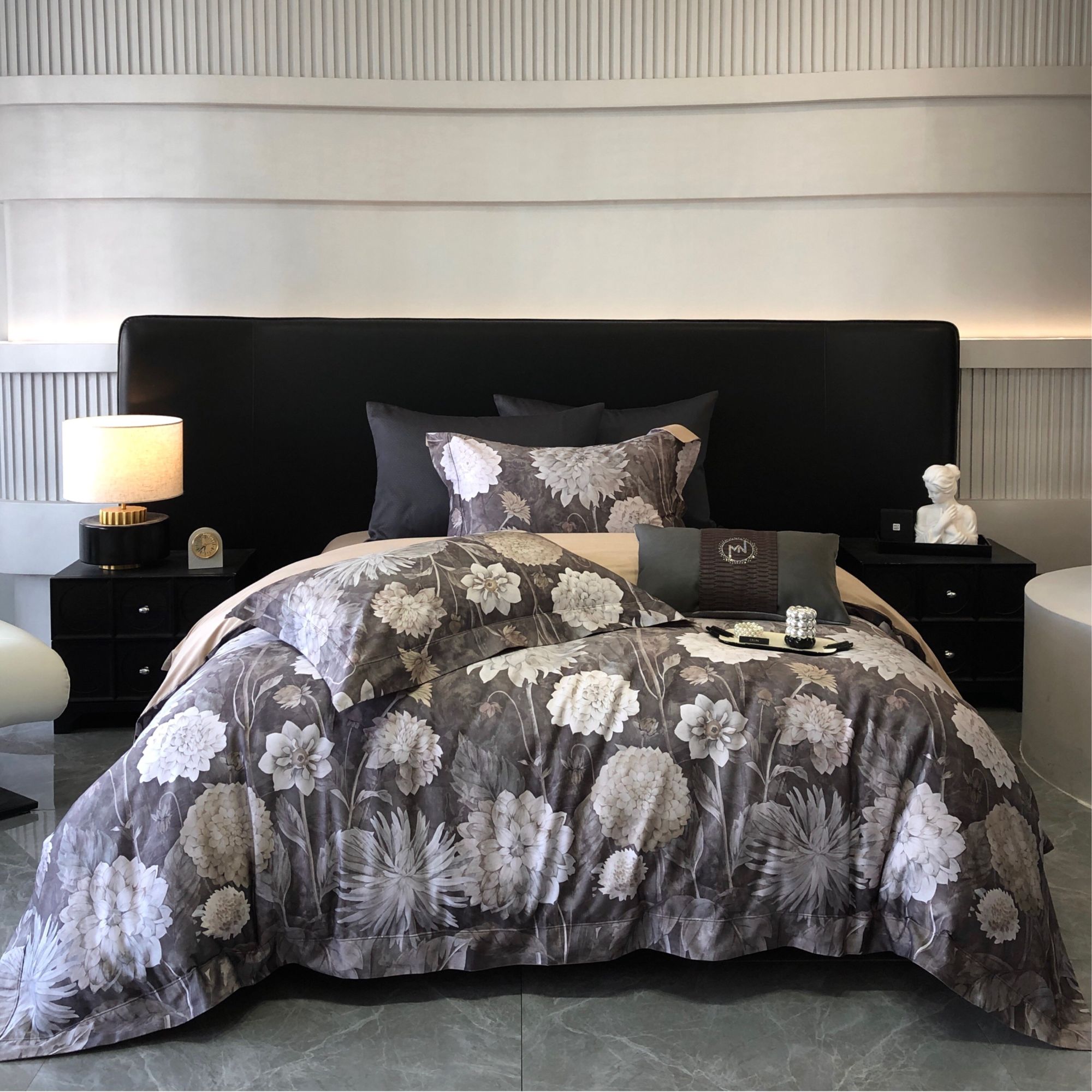 【贤公子家居】MN/慕奈 锦瑟-四季款高端轻奢全棉印花四件套