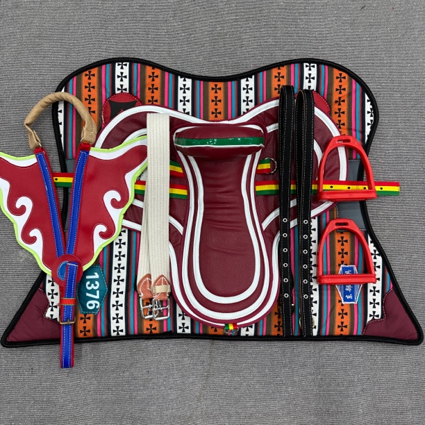 高品质马鞍赛马马鞍无骨马鞍马术运动马鞍配件一套赛马专用轻便