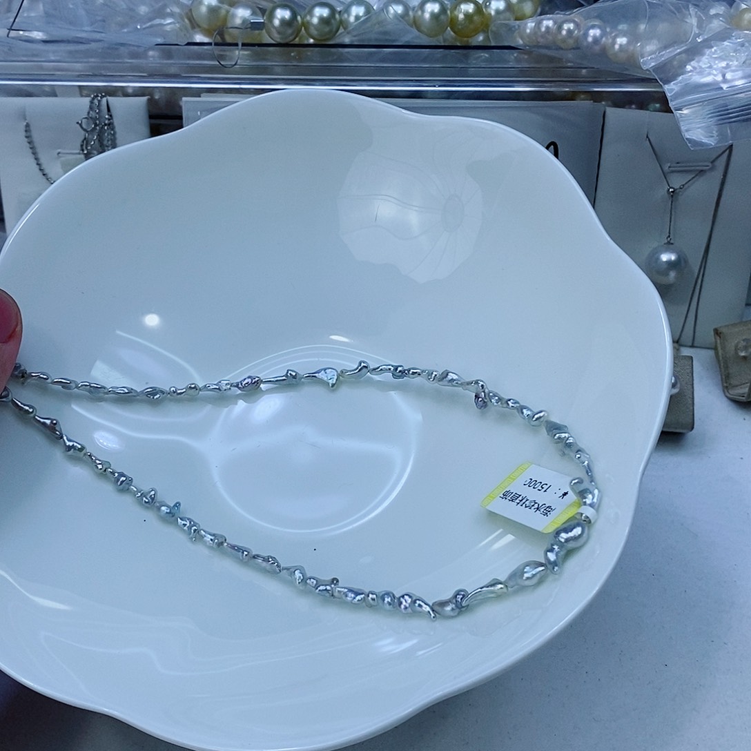 海水珍珠颈饰银S925镶嵌