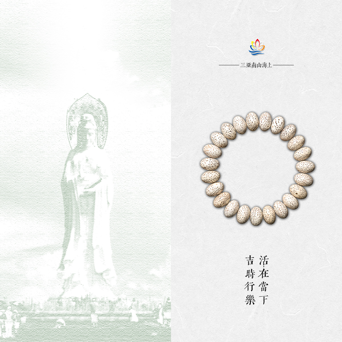 非金属木质手链 三亚南山普门海南星月原籽单圈高密文玩手串百搭