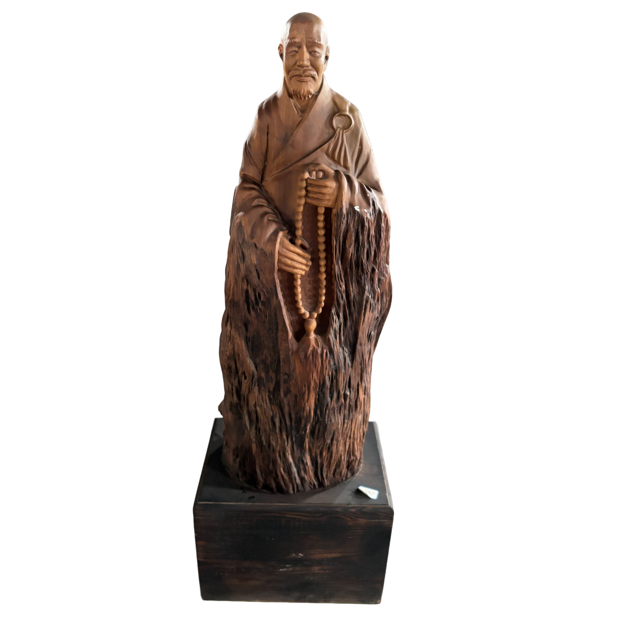 木雕工艺品摆件（44号弘一法师）纯手工匠心技艺精细雕刻品