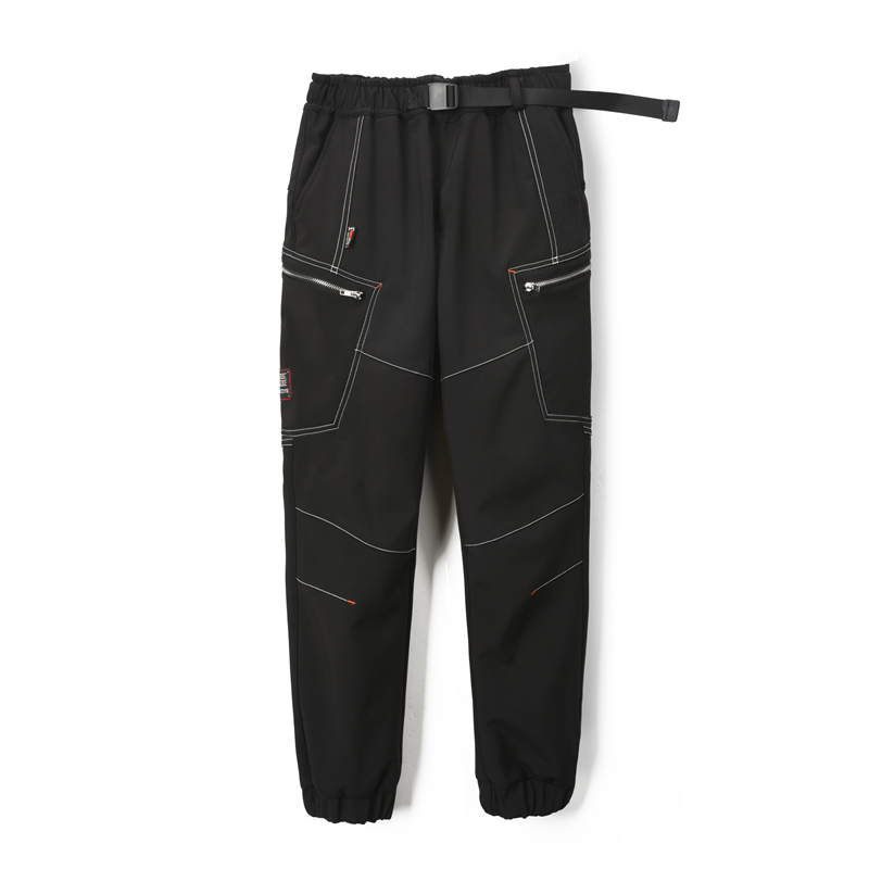 休闲秋冬户外运动防风防寒耐磨工装长裤加绒加厚保暖软壳裤冬季