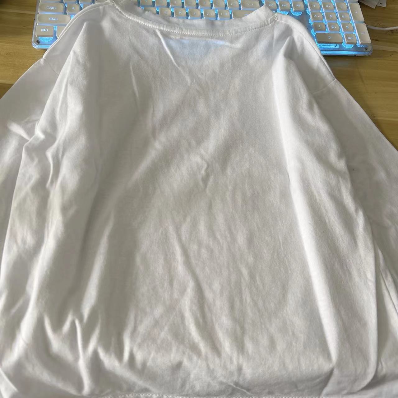 4009款 儿童白T 长袖上衣