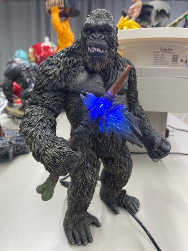 哥斯拉大战金刚GK可发光巨型怪兽射线战斧大手办模型摆件