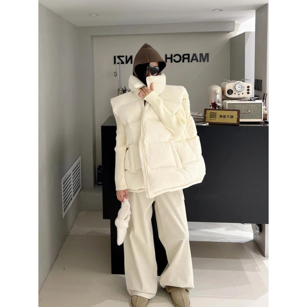 棉马甲女2025新款爆款外穿洋气时髦马夹小个子宽松洋气坎肩