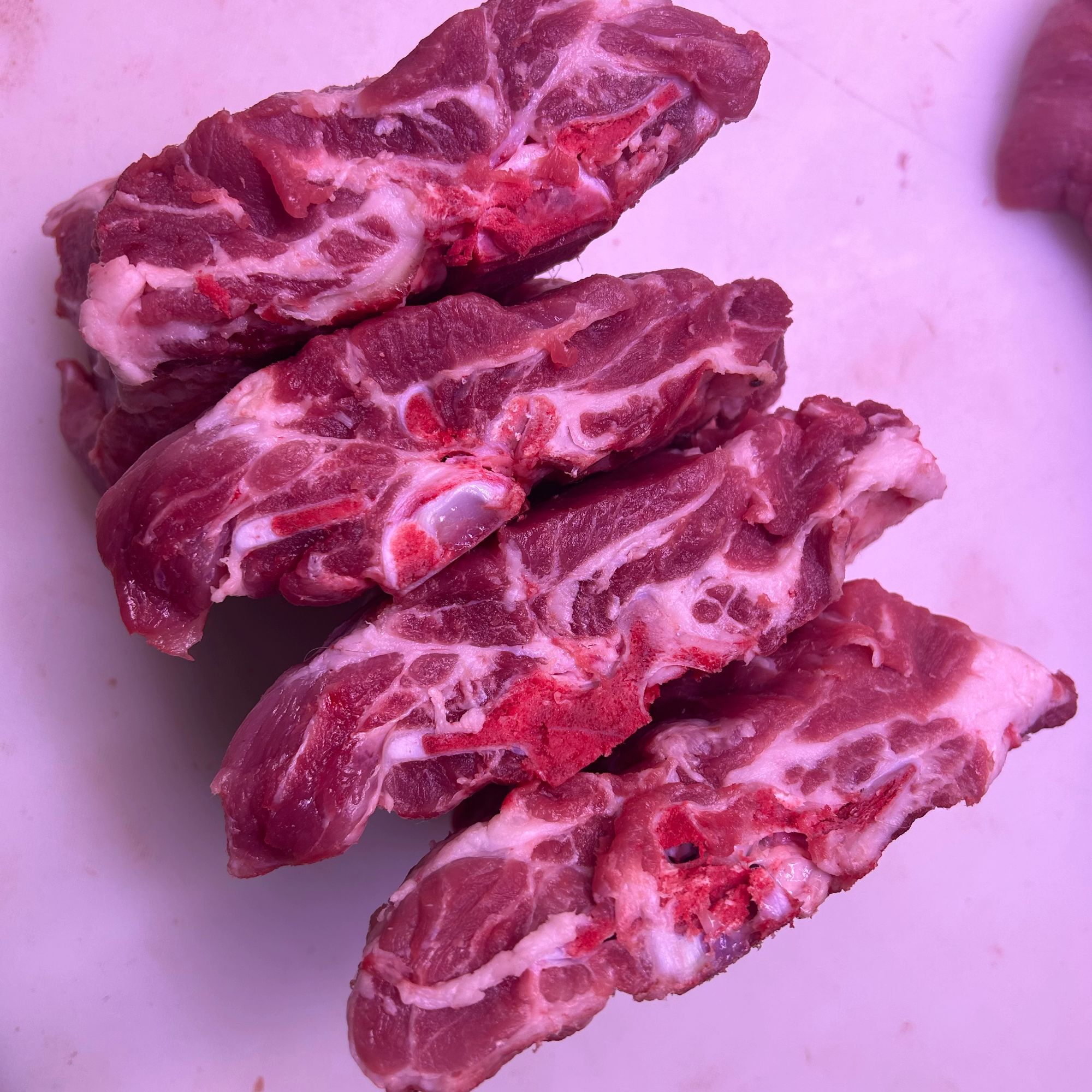 【雪花脖头骨5斤】东北香香粮食猪 京东包邮 冷冻发货（默认切块）
