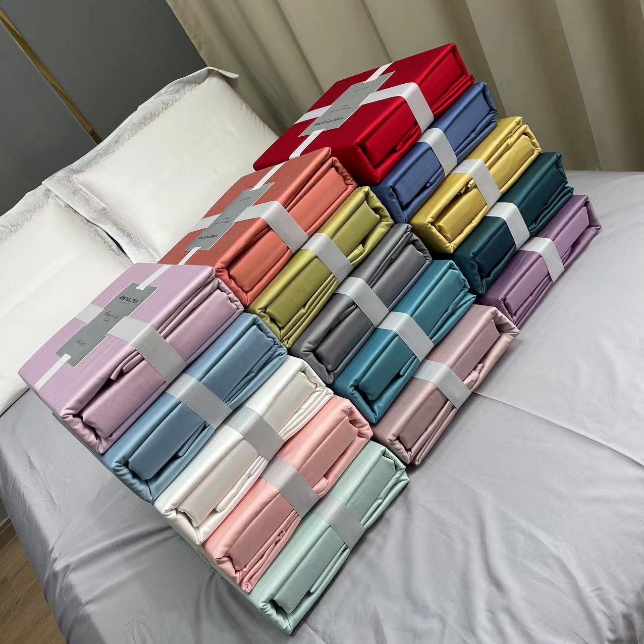 多个颜色净版）孤品断色简约时尚  床品套件