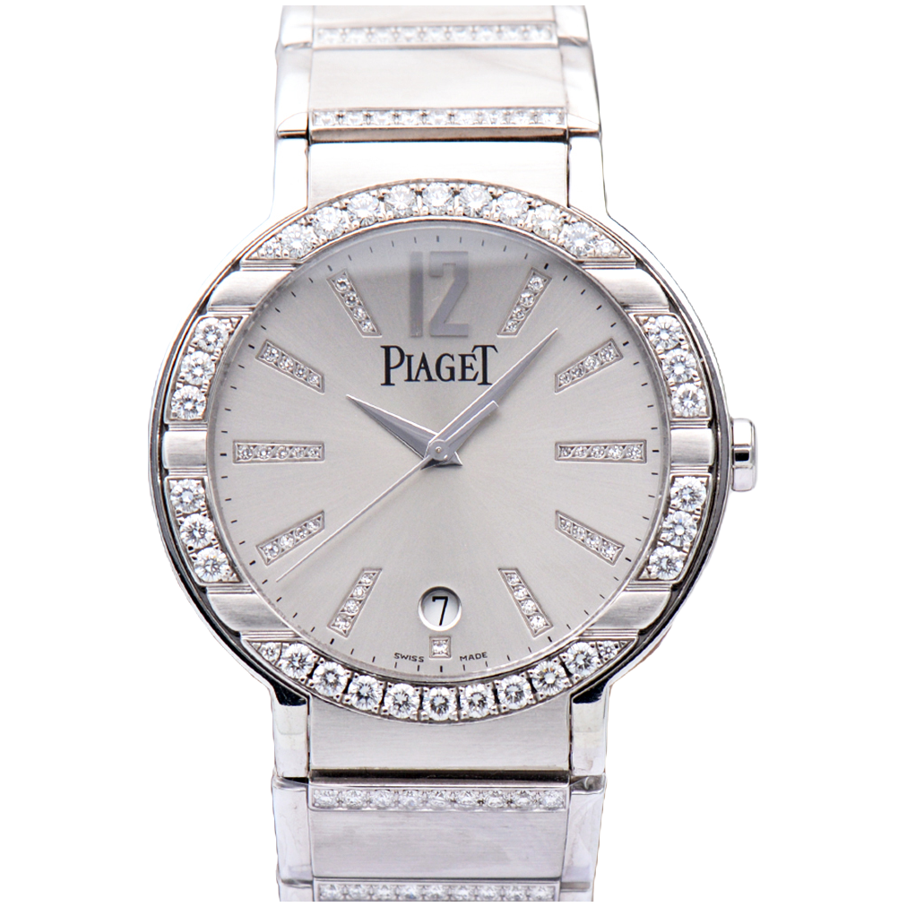 99新 Piaget/伯爵 POLO系列G0A26025白金原钻38mm自动机械男表