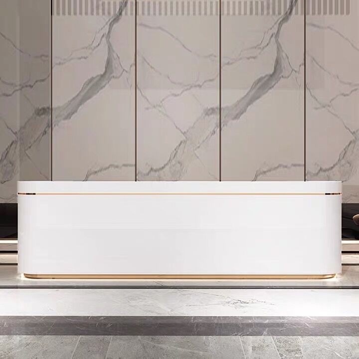 现货前台接待台公司烤漆办公处理前台桌收银台柜台前台桌接待台