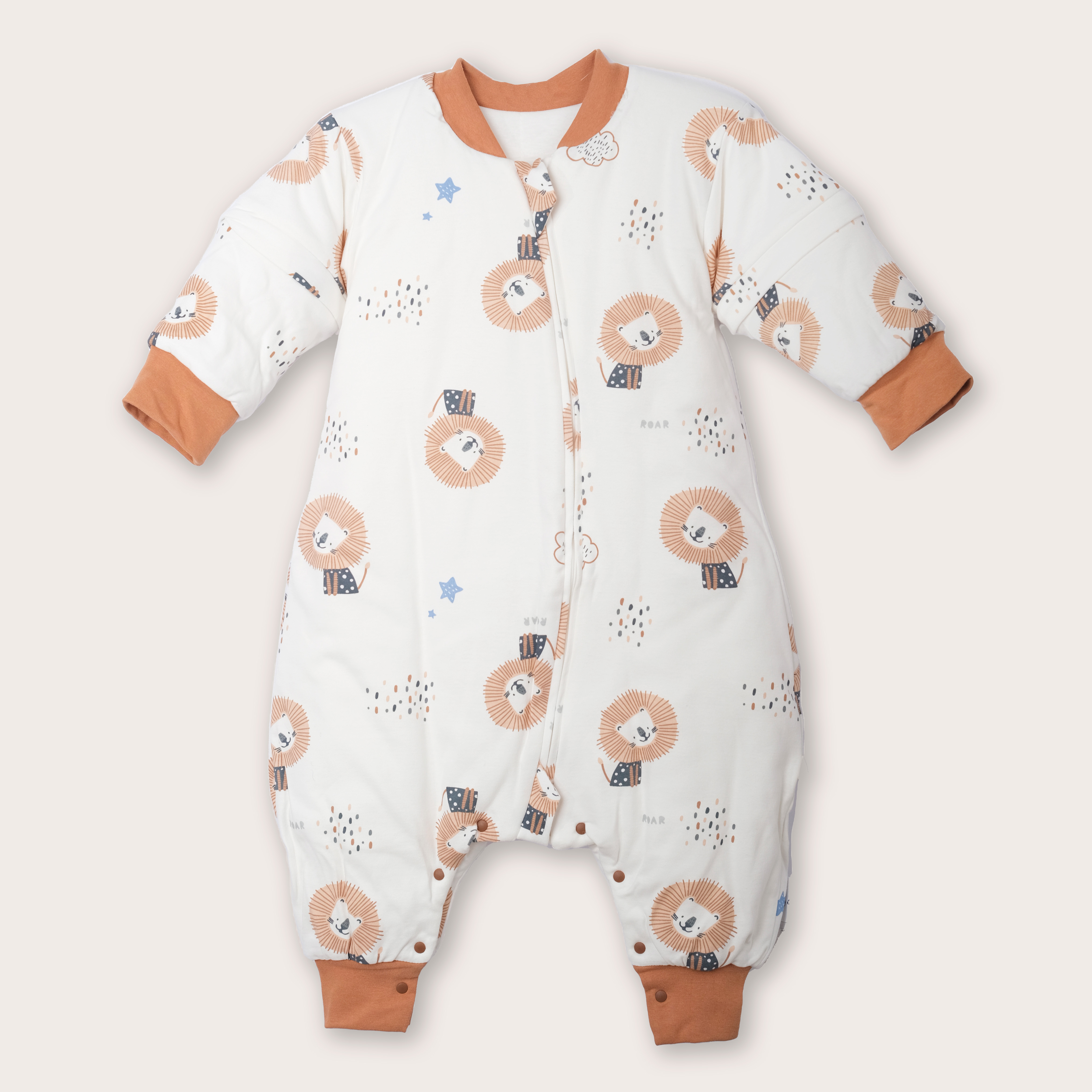 【150克睡袋】2024秋冬150克拉链1-3岁暗扣可拆袖闭档80-100睡袋