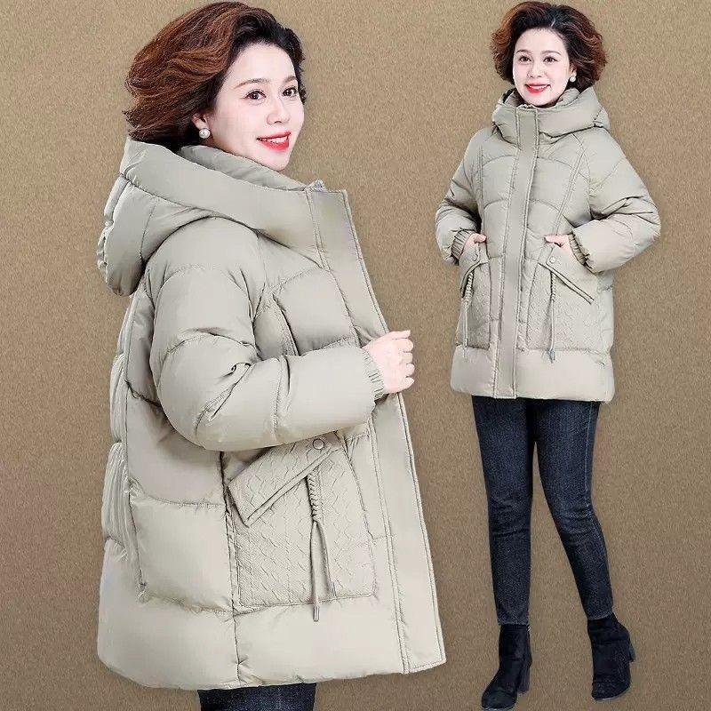 波司澄中年妈妈冬装羽绒服中长款2023新款中老年人女秋冬时尚外套