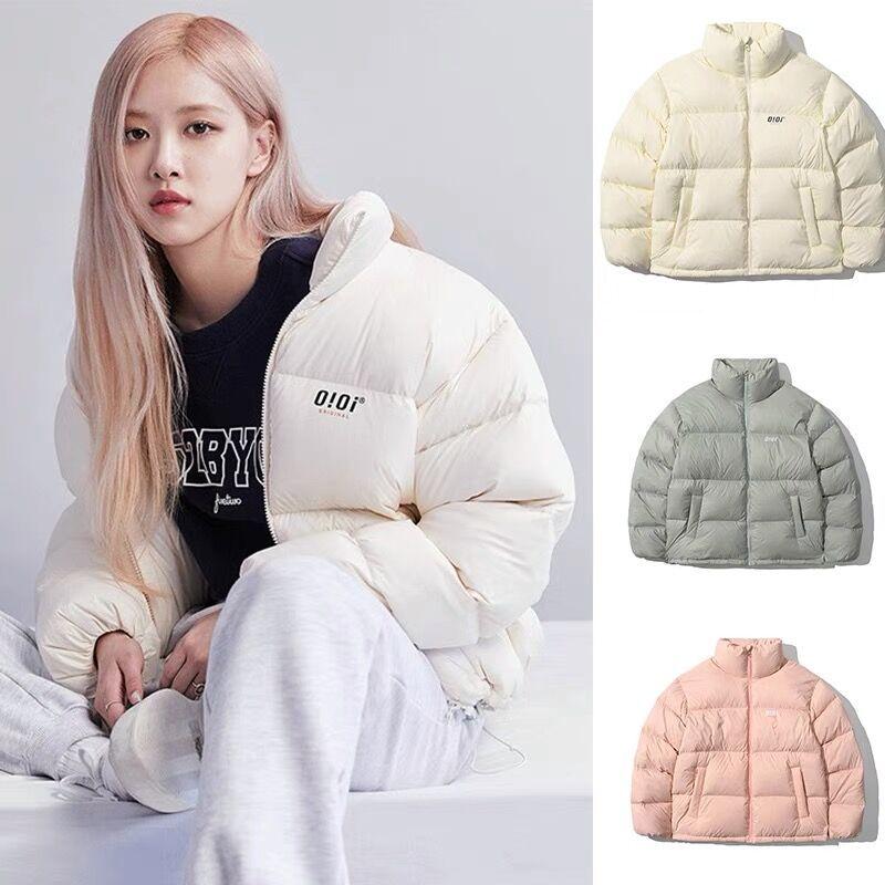 波司橙oioi羽绒服女2023年冬季新款韩国潮牌baby蓝短款白鸭绒加厚