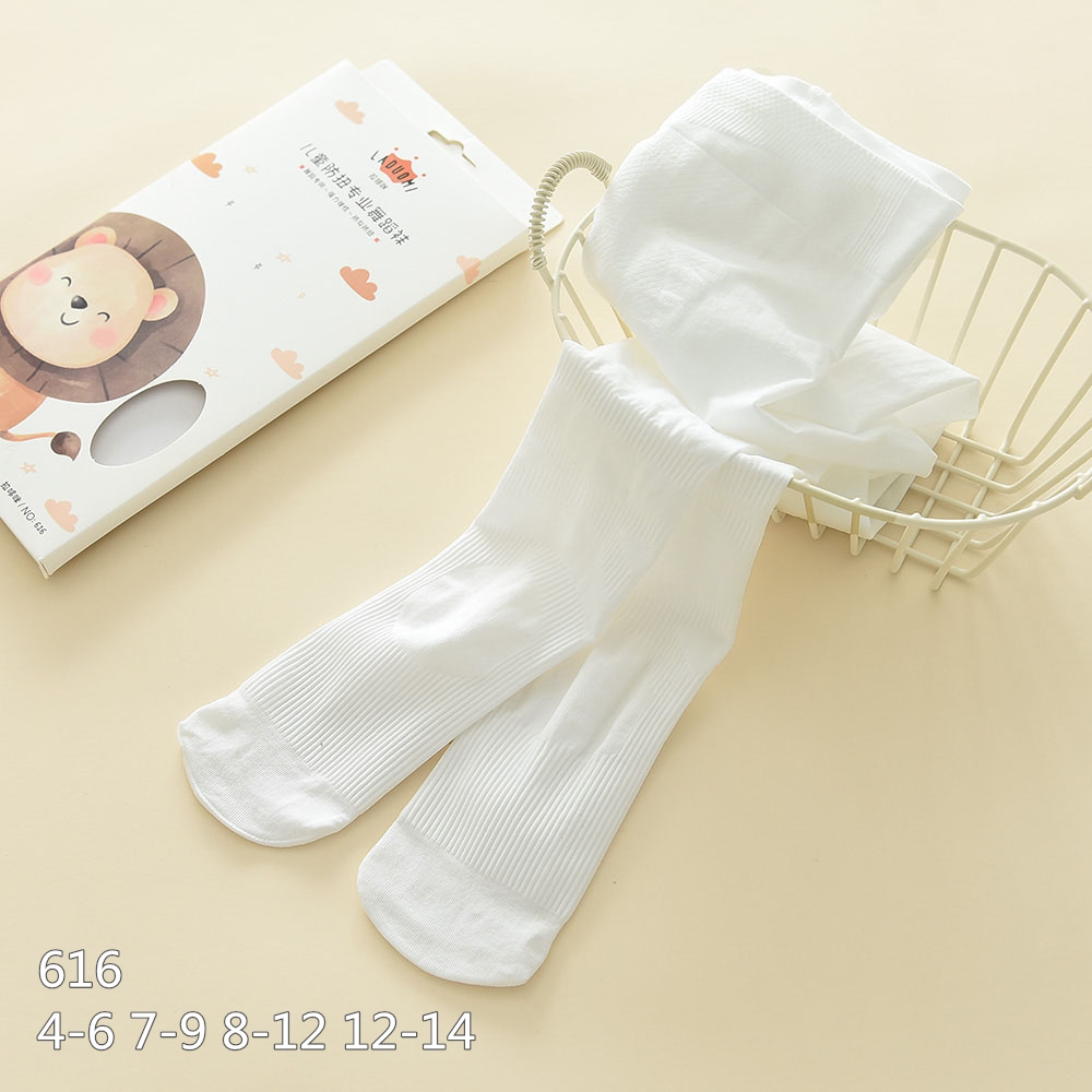 批发夏季弹性特好儿童连裤袜女童透气打底裤薄款中大童白色舞蹈袜