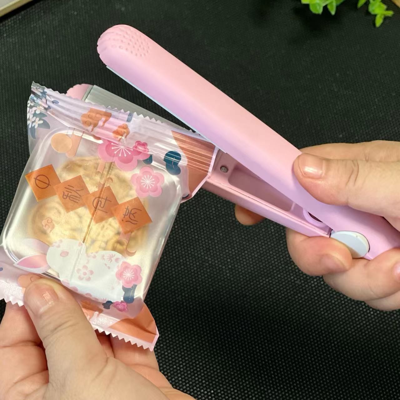 小型家用迷你便携牛轧糖雪花酥包装袋封口机零食封口月饼袋封口机