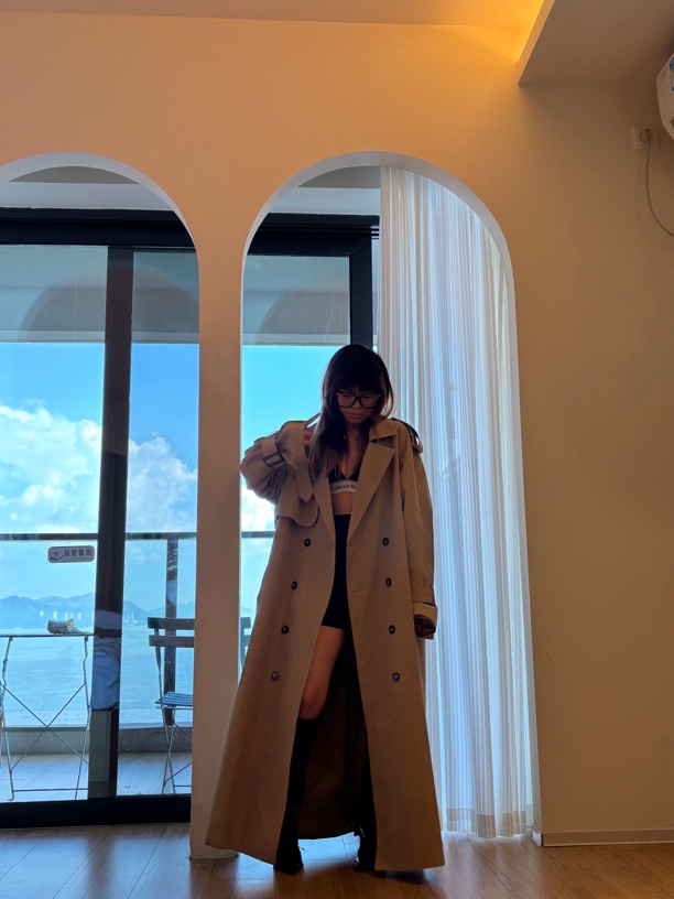 风衣长款春秋韩版时尚休闲宽松气质超长款大阔型