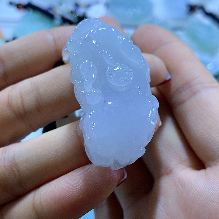 翡翠颈饰未镶嵌天然翡翠A货吊坠