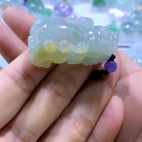 翡翠颈饰未镶嵌天然翡翠A货吊坠