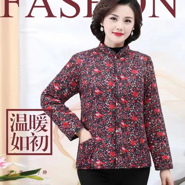【LJ反季清仓】加厚外穿驼色棉中老年棉衣棉袄宽松冬季棉服奶奶加绒