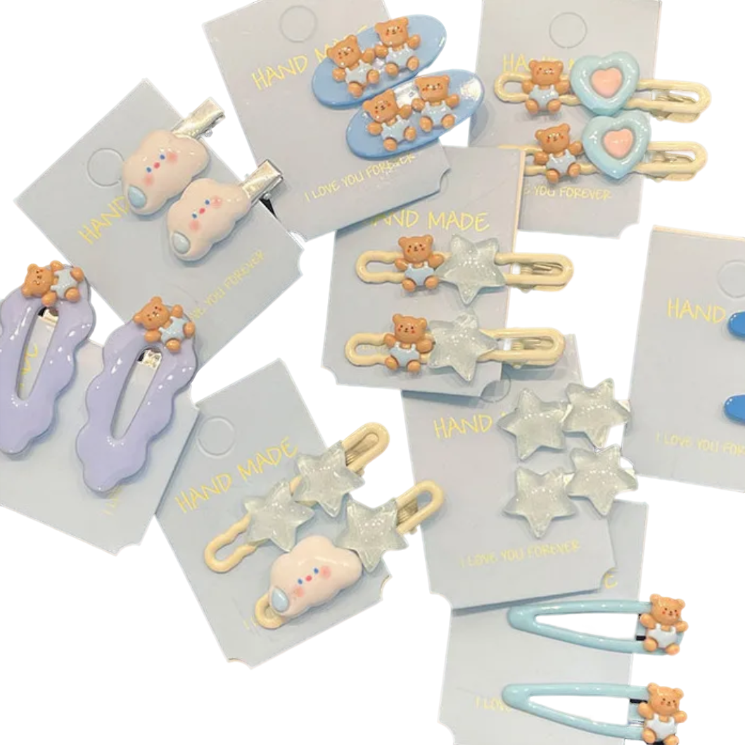 【diy发夹】可爱diy发夹简约百搭发饰ins创意可爱