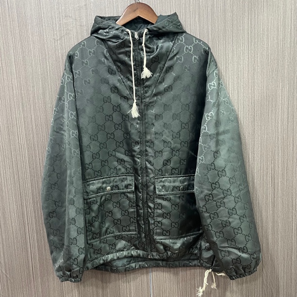 99新Gucci古驰满印棉服外套 尺码：50