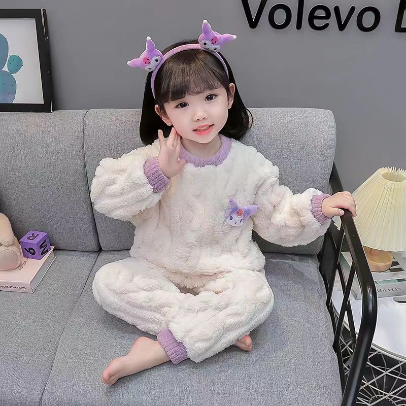 【小扬哥推荐】儿童睡衣套装秋冬款加厚女童卡通可爱女孩宝宝家居