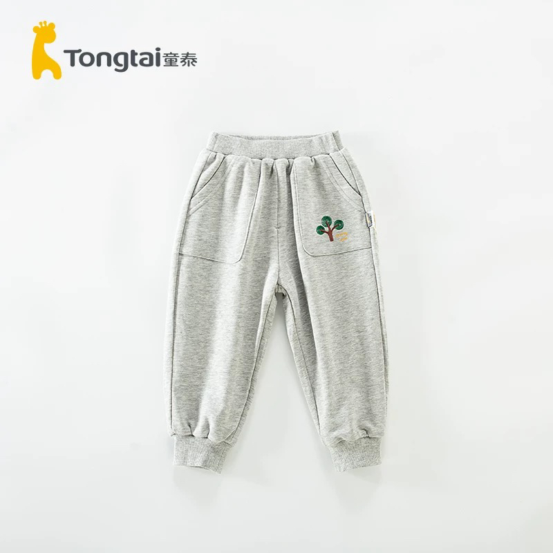Tongtai/童泰172男女宝宝秋冬双层加里哈伦舒适柔软休闲卫裤外出