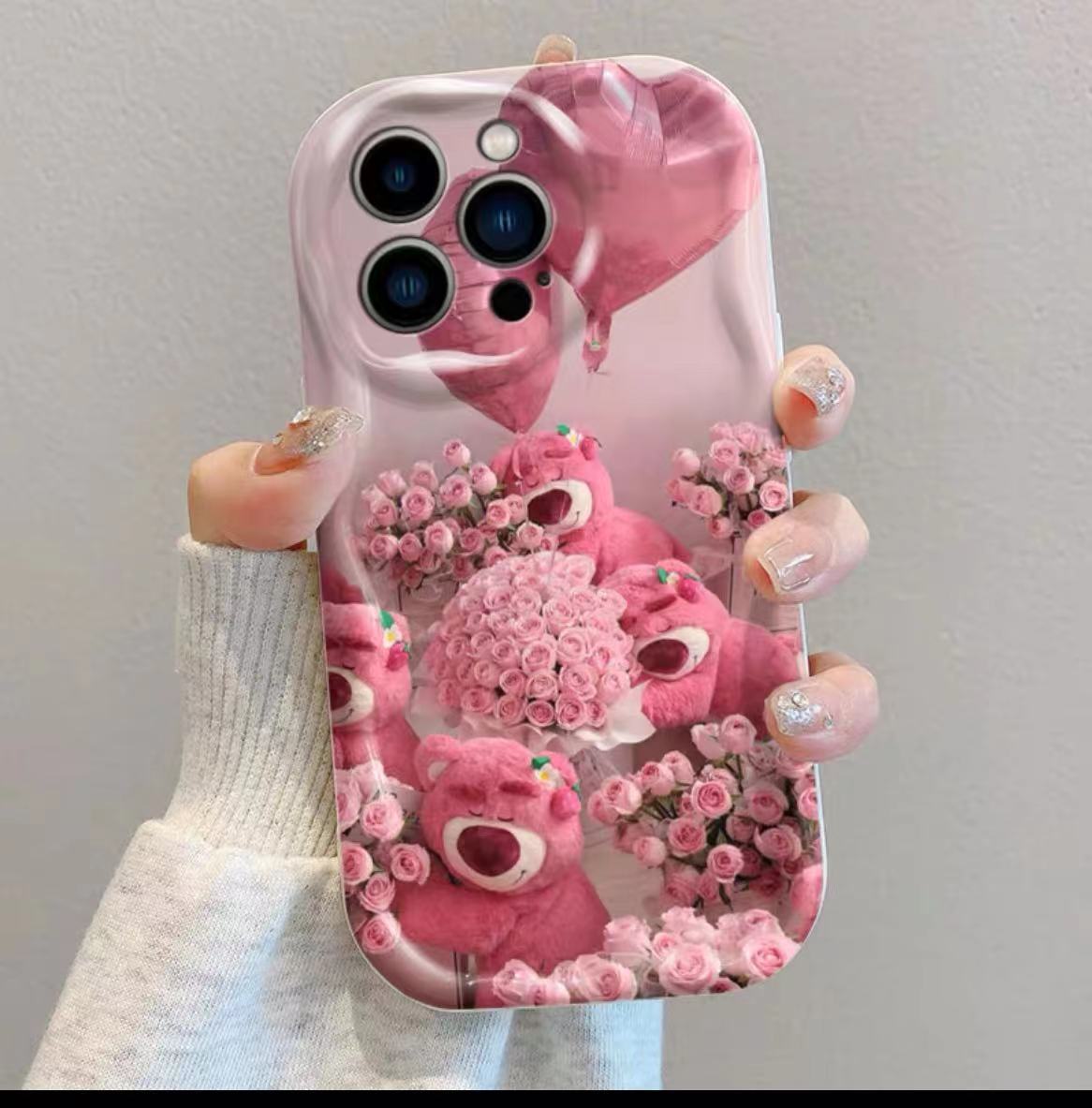 【OPPO/vivo/小米红米】梦乡中草莓熊古董白女款可爱全包防摔