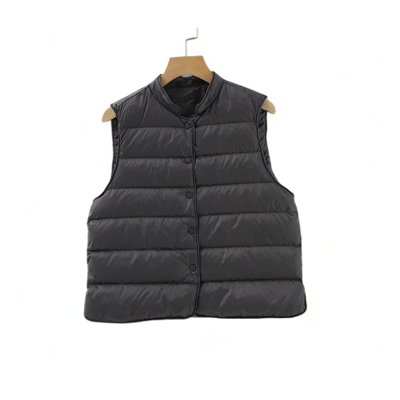 羽绒马甲女款2025新款正品网红背心爆款短款冬季保暖高档轻薄内胆